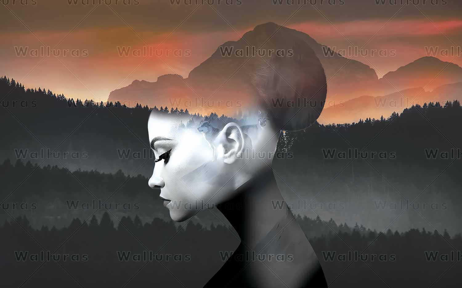 کاغذ دیواری چهره W10293