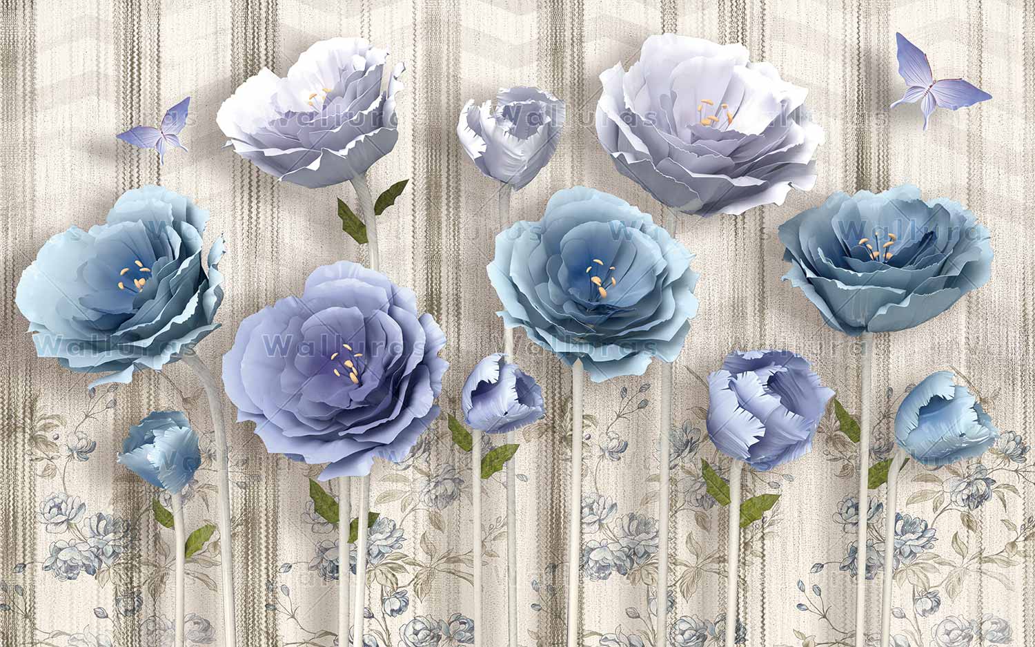 کاغذ دیواری گل W10330