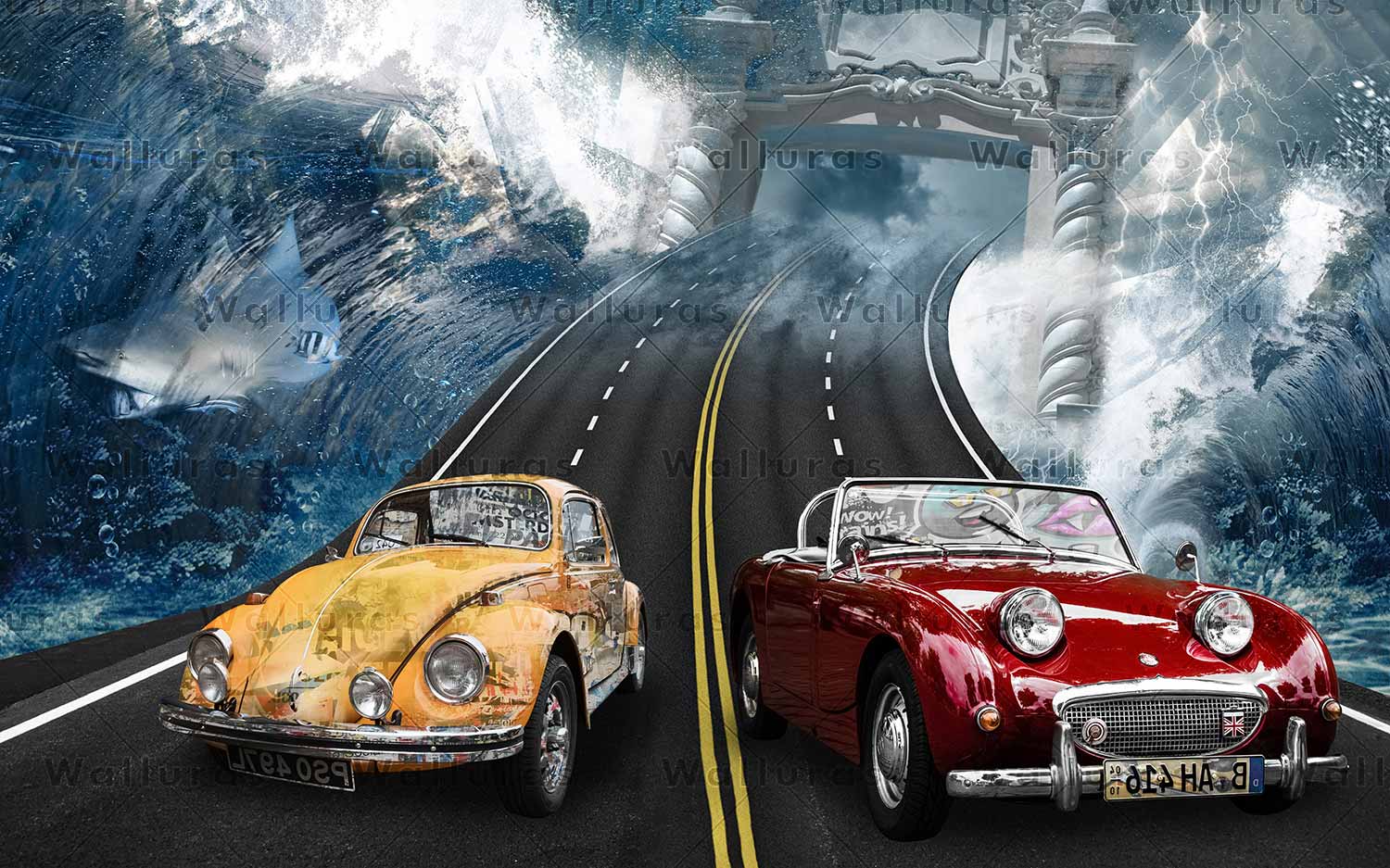 کاغذ دیواری ماشین W10270