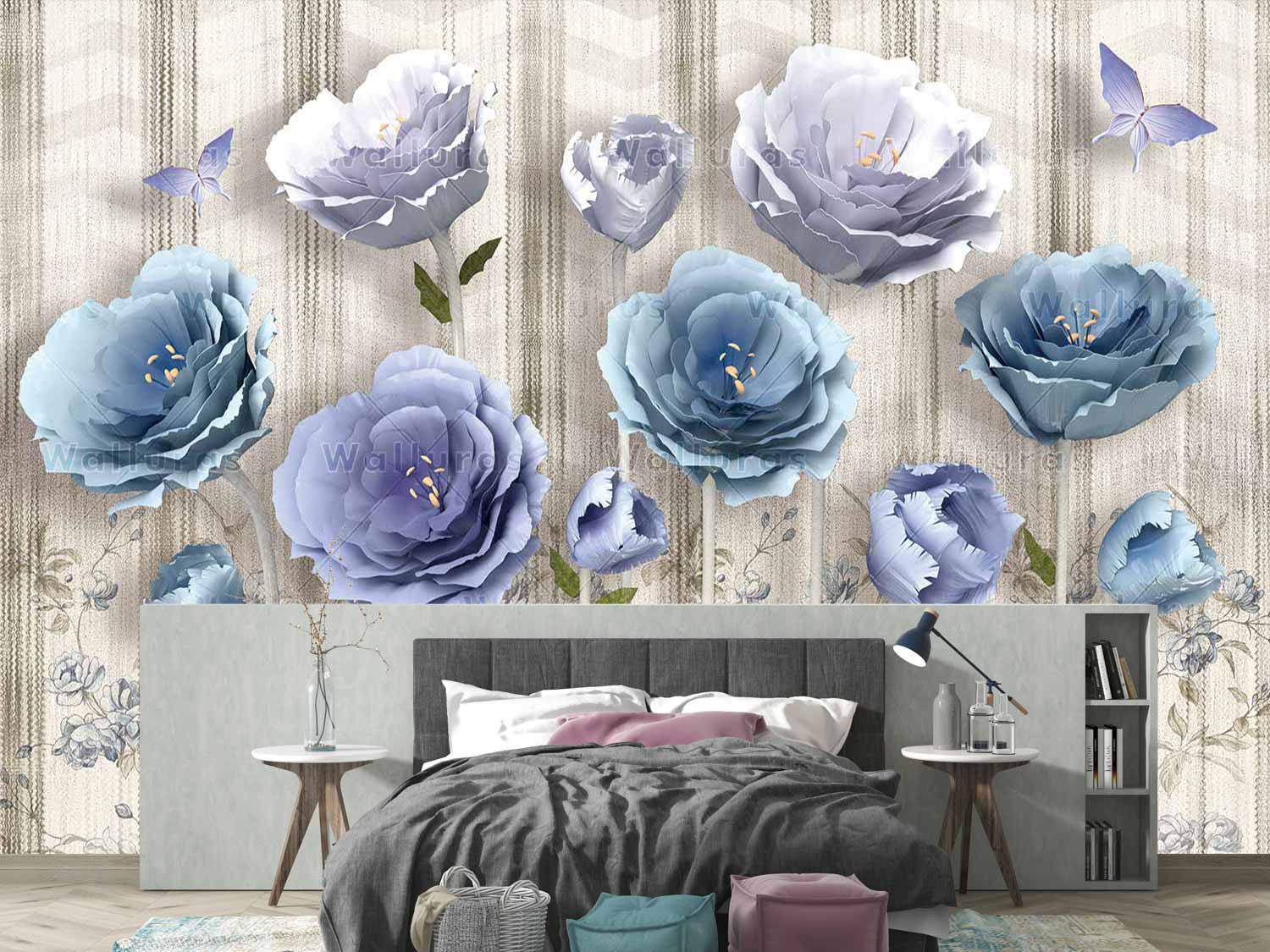 کاغذ دیواری گل W10330