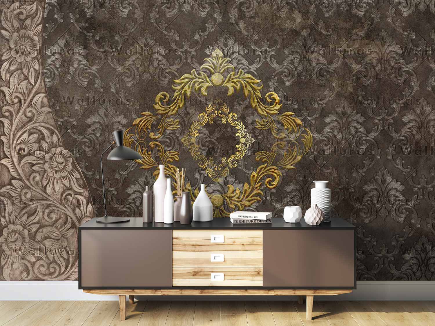کاغذ دیواری کلاسیک W10329