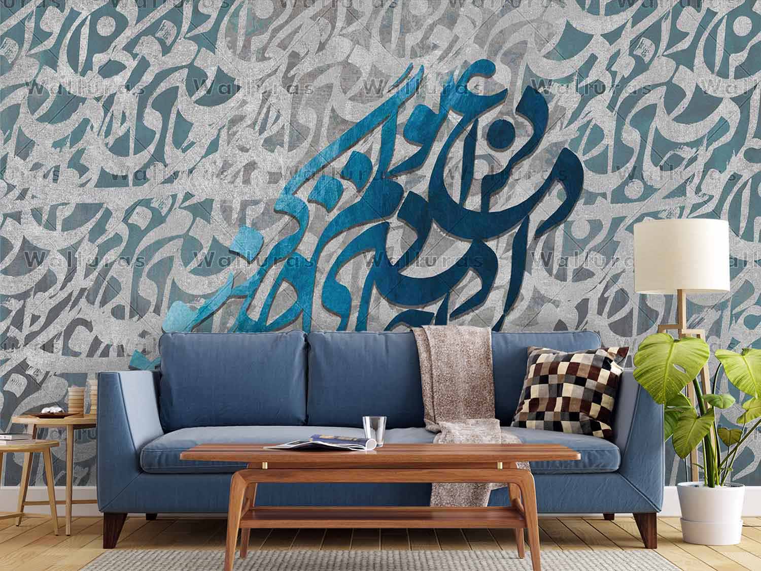کاغذ دیواری خط W10045