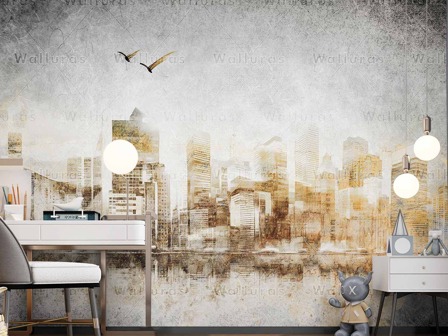 کاغذ دیواری شهر W10034